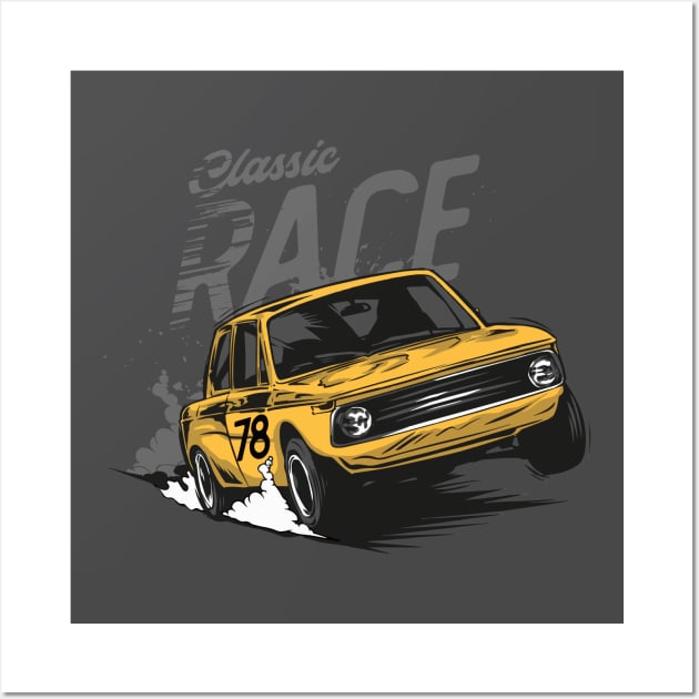 Classic Race Car 78 Wall Art by funkymonkeytees